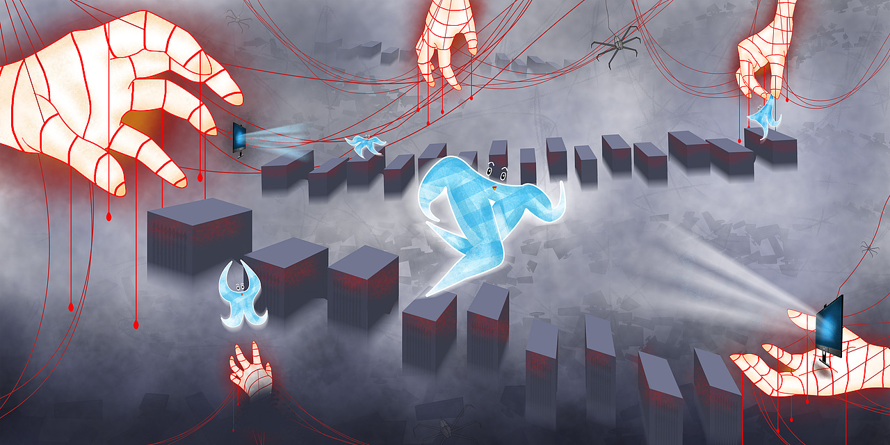 逃跑啊！π！（图ZMjMwNDY4ODY4） - 海报 - 站酷设计师亮晶晶的阿姨原创素材 - 站酷ZCOOL