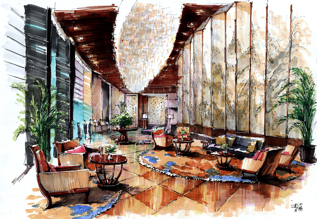 火星时代学员手绘快速表现作品展示