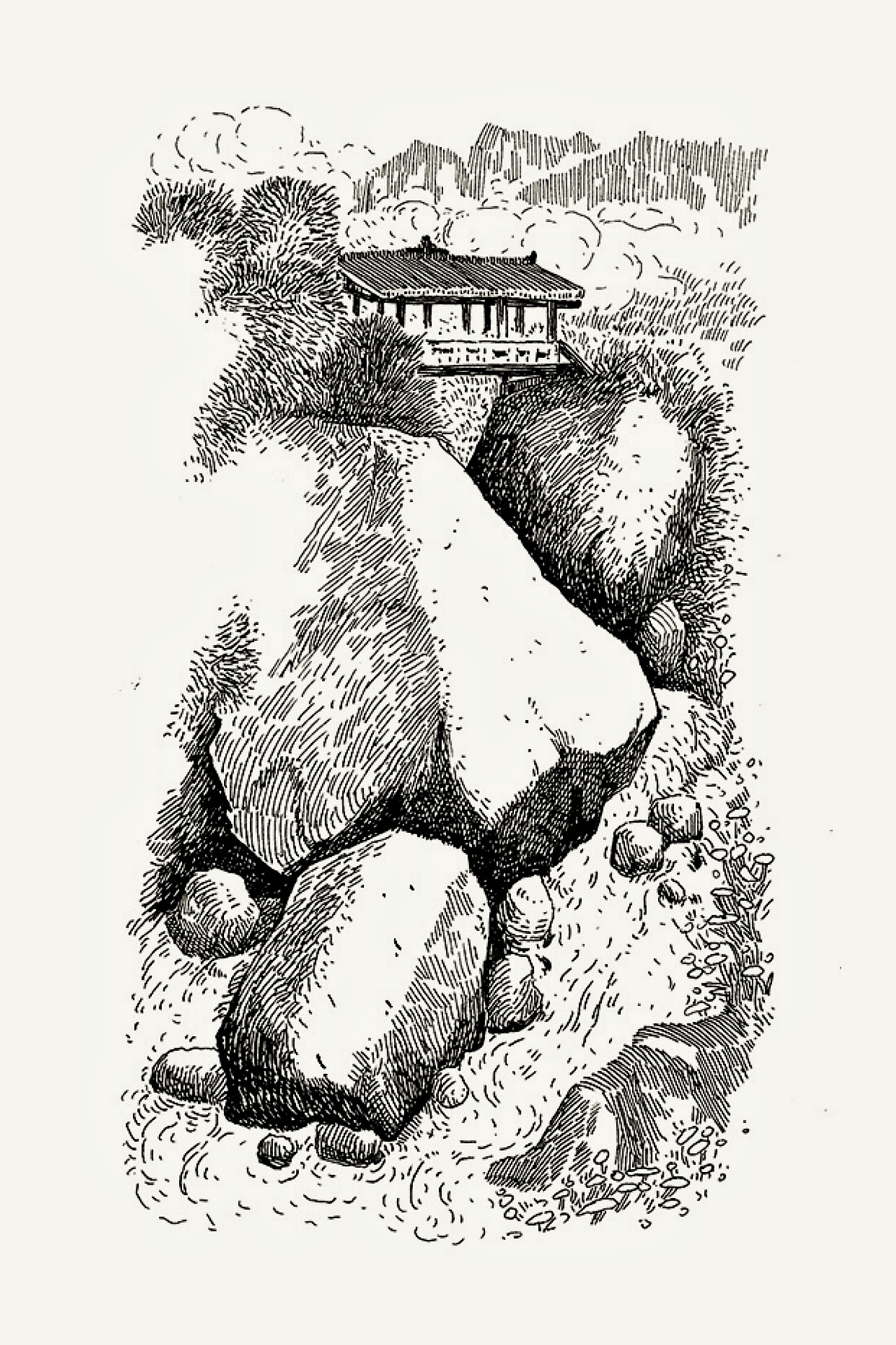 钢笔画|梦中情屋|秘密基地|风景画|治愈插画|手绘