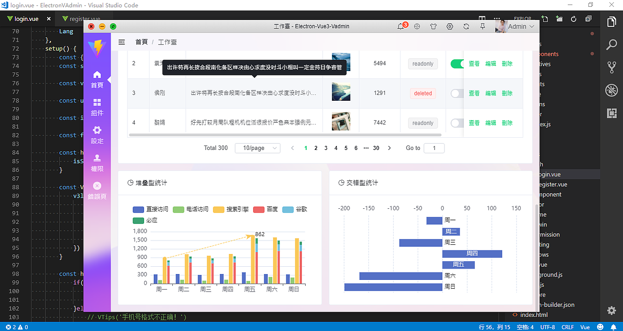 Electron12+Vue3+ElementPlus客户端后台系统管理平台（图ZMjU1NDk4OTk2） - 软件界面 - 站酷设计师andy2016原创素材 - 站酷ZCOOL
