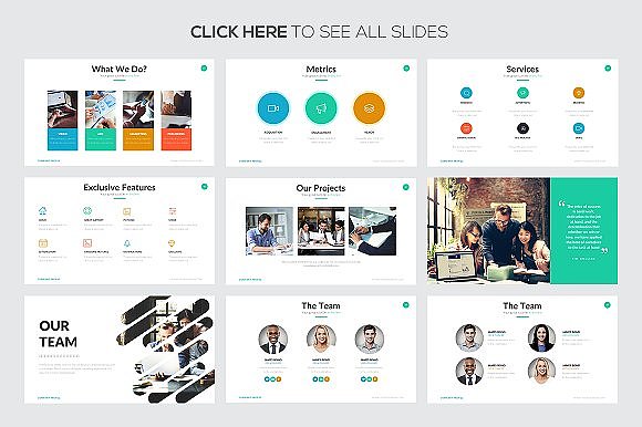 60页扁平化商务通用PPT模板