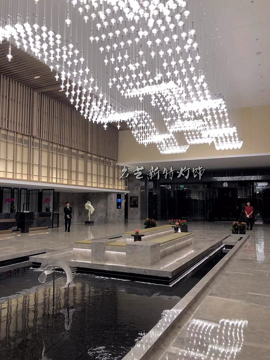 万豪酒店大堂创意灯具定制