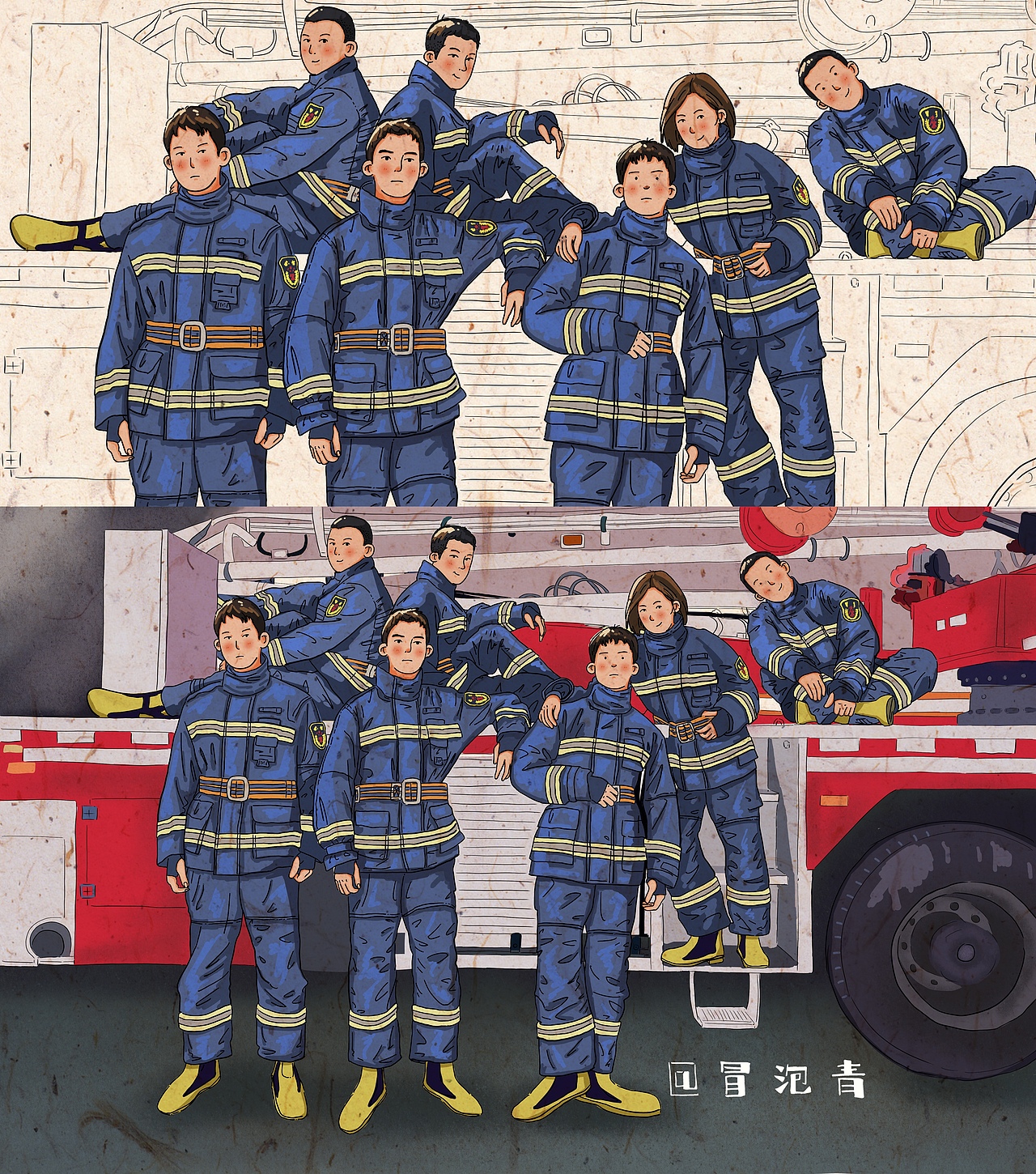 插画|新锐潮流插画|张大青儿_原创作品-站酷zcool