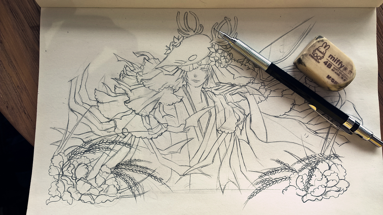 自己的手绘临摹