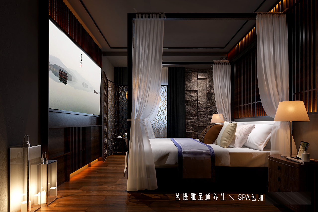 六安芭提亚足道养生会所装修设计效果图