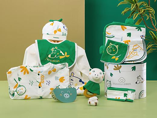 产品摄影，全棉时代的森系礼盒