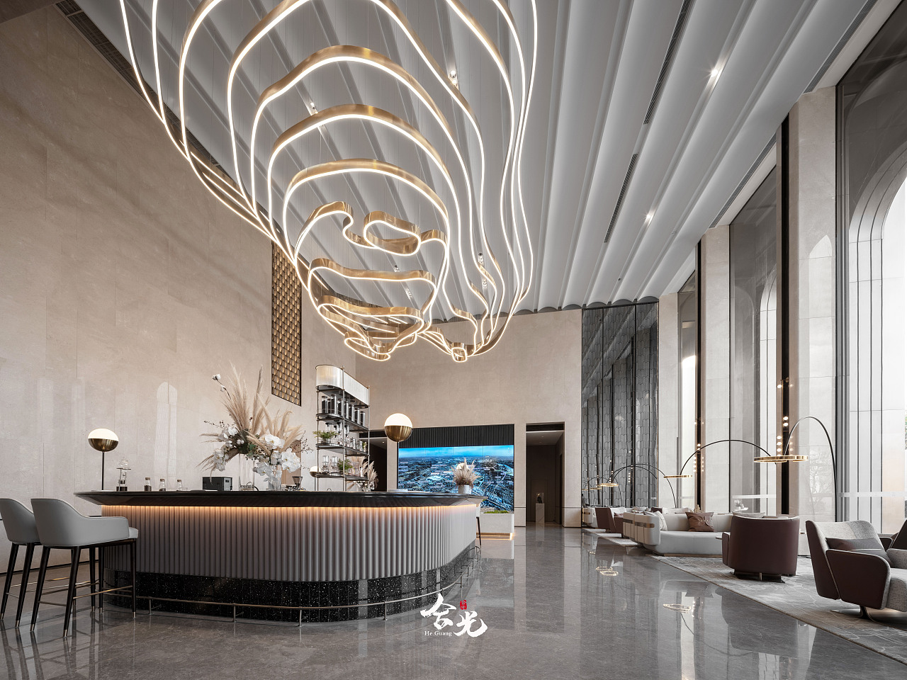 合光建筑空间摄影——售楼处拍摄（图ZMjQzMDkzNTA0） - 环境/建筑摄影 - 站酷设计师合光建筑空间摄影原创素材 - 站酷ZCOOL