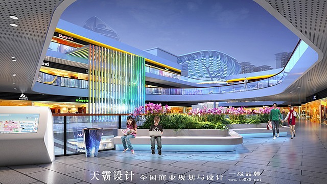 主题式城市综合体装修设计效果图:河南邓州建业广场设计效果图