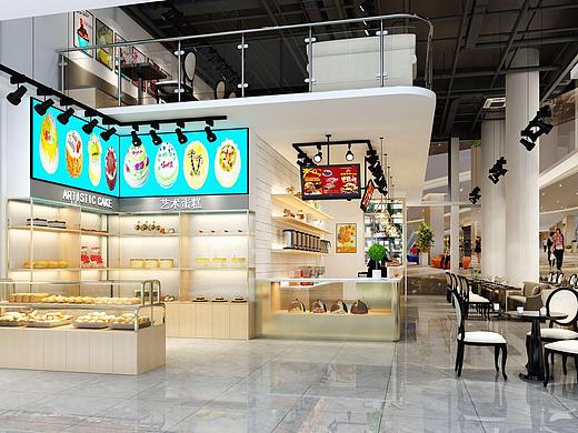 商场蛋糕烘焙店装修设计方案展示