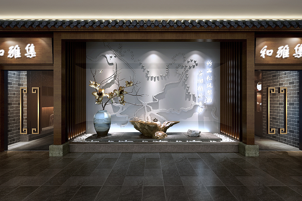 成都茶楼装修设计（图ZMTMxNTQ0MzI4） - 家装设计 - 站酷设计师合力装饰原创素材 - 站酷ZCOOL