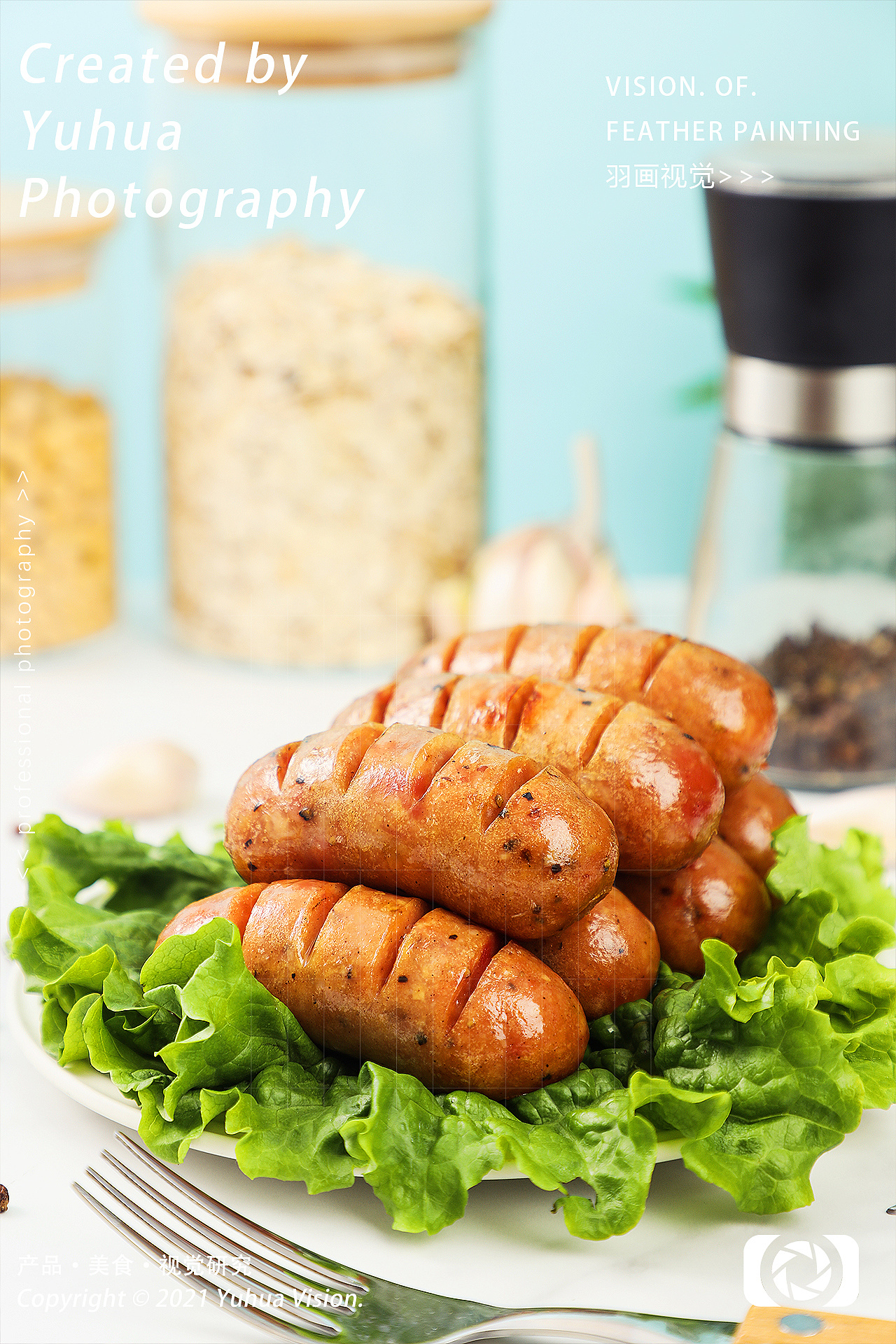 台湾地道肠黑胡椒烤肠烤香肠火腿肠热狗粉肠脆皮肠qq肠|摄影|美食摄影