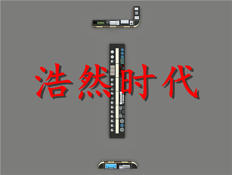 餐厅移动大理石自助餐台