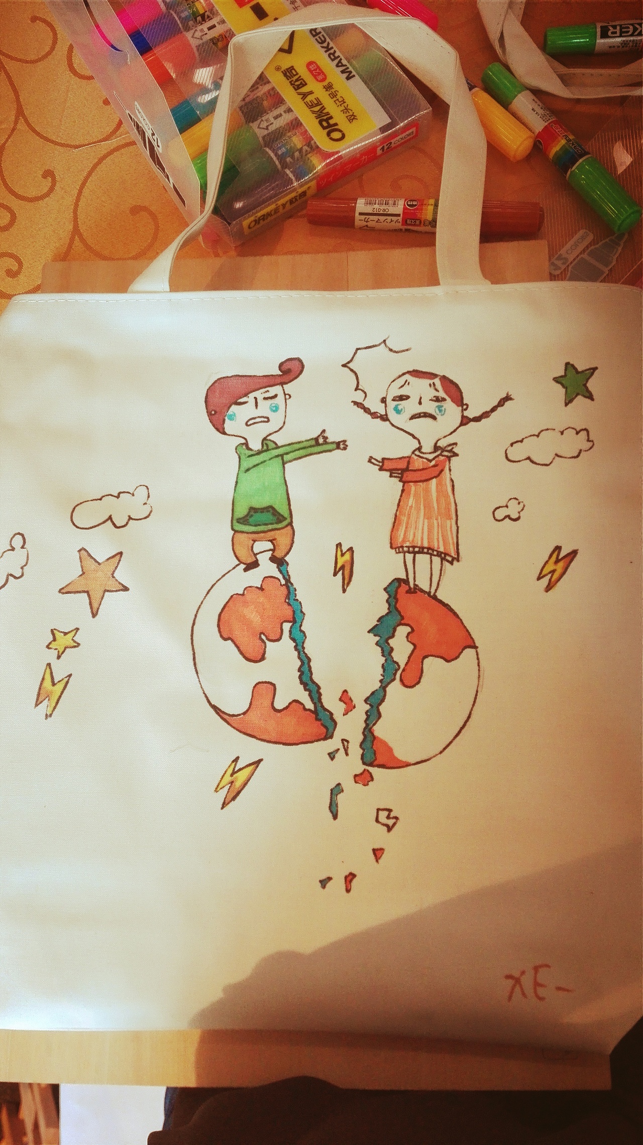 环保袋有画说（白）（图ZNzc3NDU0MTY=） - 工艺品设计 - 站酷设计师麻麻弟原创素材 - 站酷ZCOOL