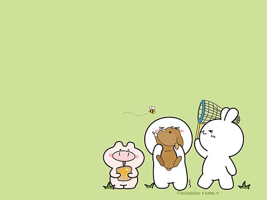 痘痘脸家族+兔布雷——电脑桌面壁纸1920X1200