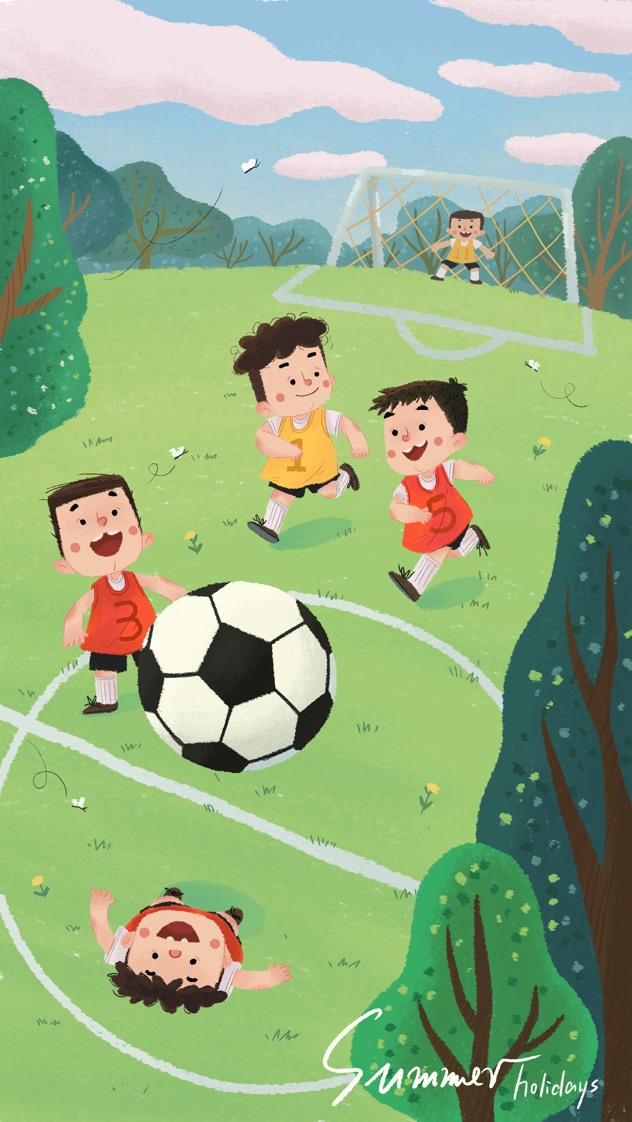 2019暑假绘画的乐趣-中秋节快乐！|插画|儿童插画|三郎6 - 临摹作品 - 站酷 (ZCOOL)