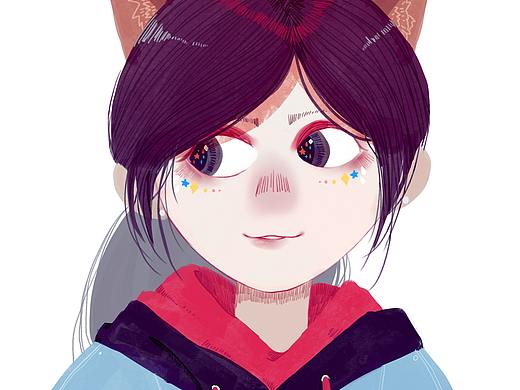 给朋友画的小头像（个人主页-ZMzU3MzYwNDg=） - 创作习作 - 站酷设计师一颗橘子O原创素材 - 站酷ZCOOL
