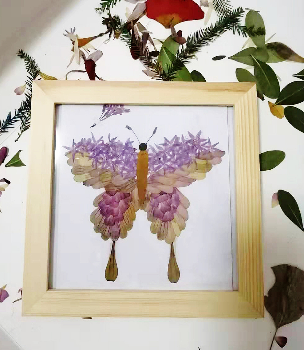 破茧成蝶 花瓣贴画 树叶贴画（图ZMTc1OTI0MTQw） - 手办/模玩 - 站酷设计师渺与凡原创素材 - 站酷ZCOOL