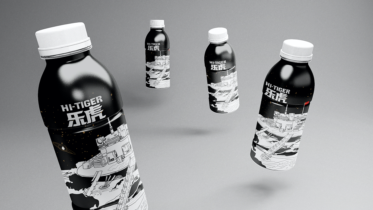 乐虎探火饮品包装设计