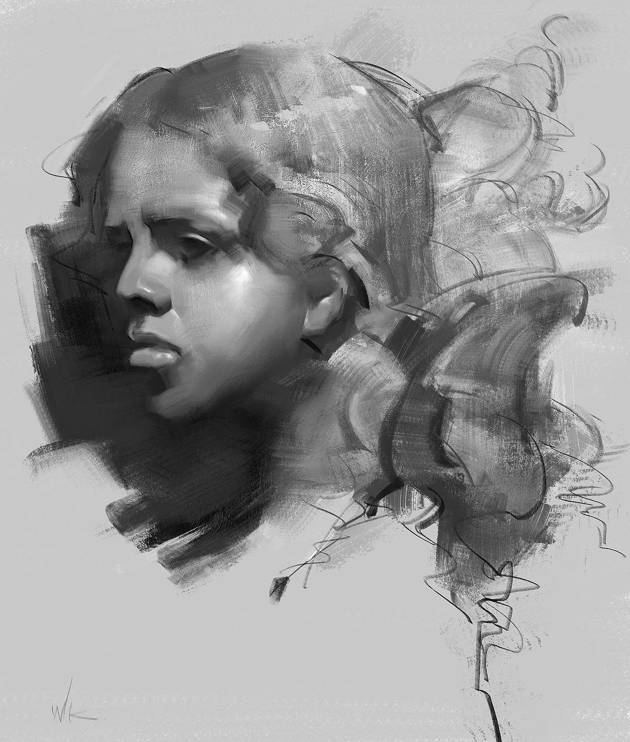 素描肖像练习（图ZMzA3NjcxNzQ0） - 绘画 - 站酷设计师T_的cha原创素材 - 站酷ZCOOL