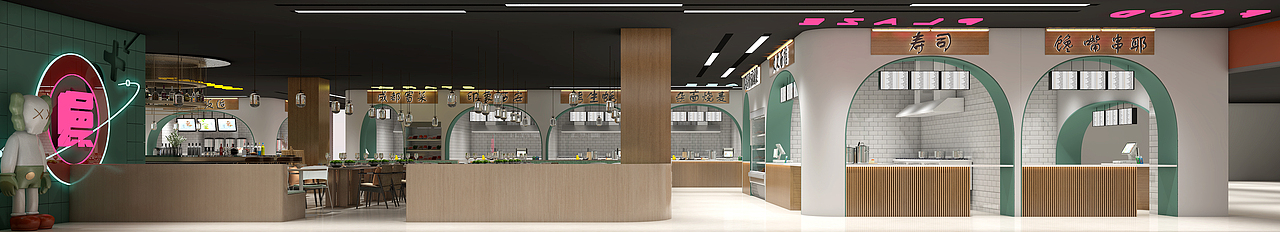 朔州市美都汇效果表现展示（图ZMjg4MDc1ODg4） - 酒店餐饮设计 - 站酷设计师Adavisu原创素材 - 站酷ZCOOL