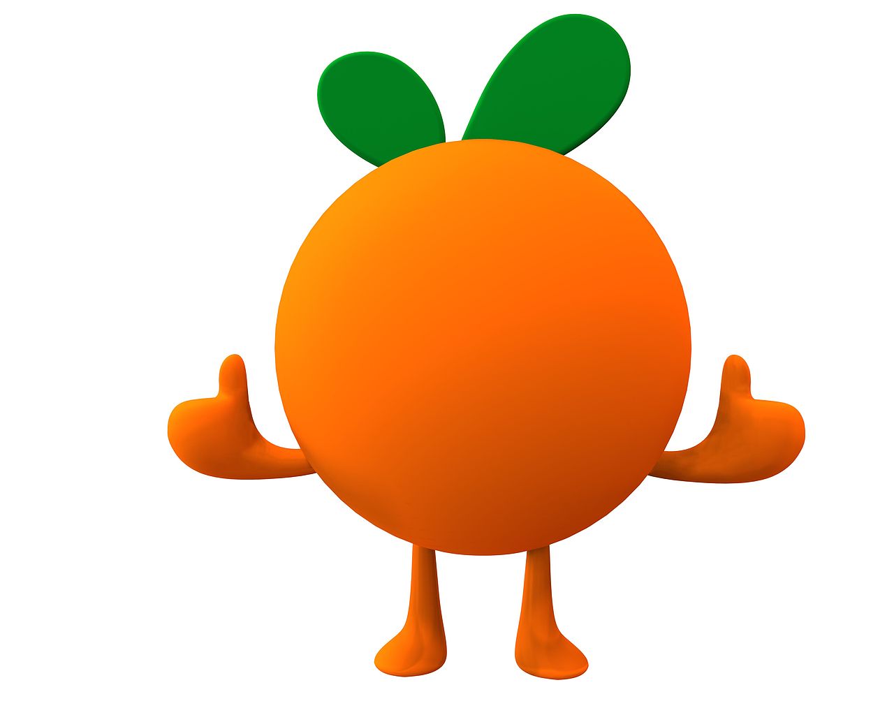 奥马橙橙吉祥物设计