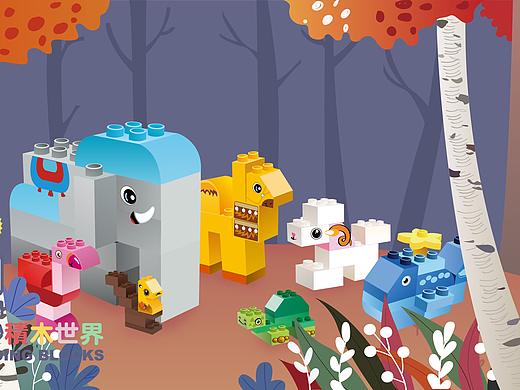 乐高的奇思妙想（个人主页-ZNDM1MDQ5NzI=） - 商业插画 - 站酷设计师一颗黄黄的大菠萝原创素材 - 站酷ZCOOL