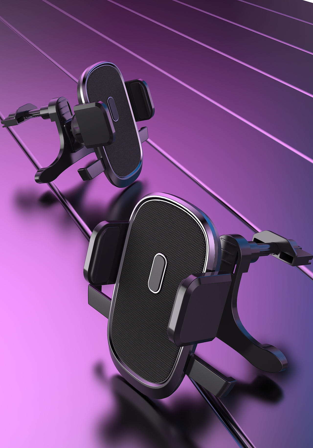 布艺车载手机支架设计