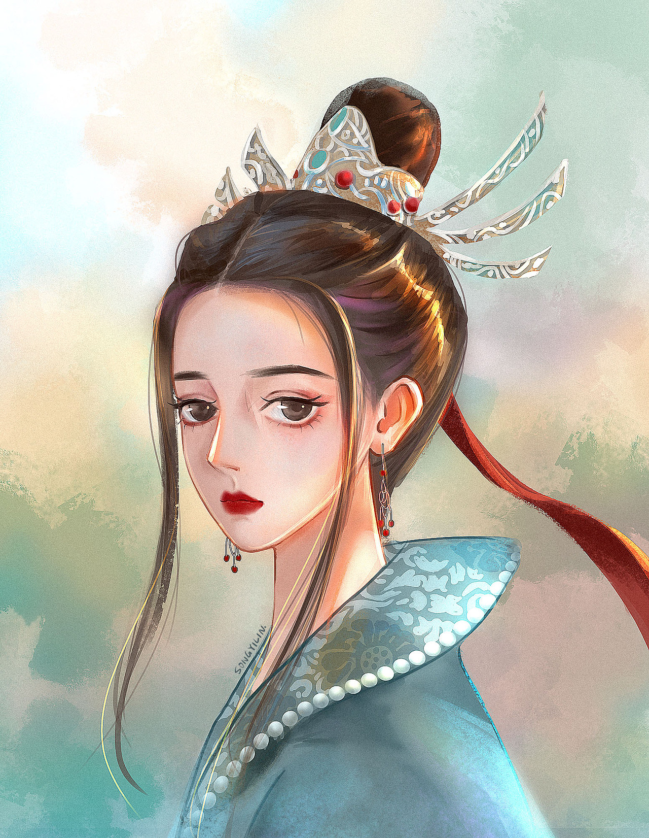 長歌&樂嫣（圖ZMjYzOTIyMDI4） - 繪畫 - 站酷設(shè)計(jì)師迷你可宋原創(chuàng)素材 - 站酷ZCOOL