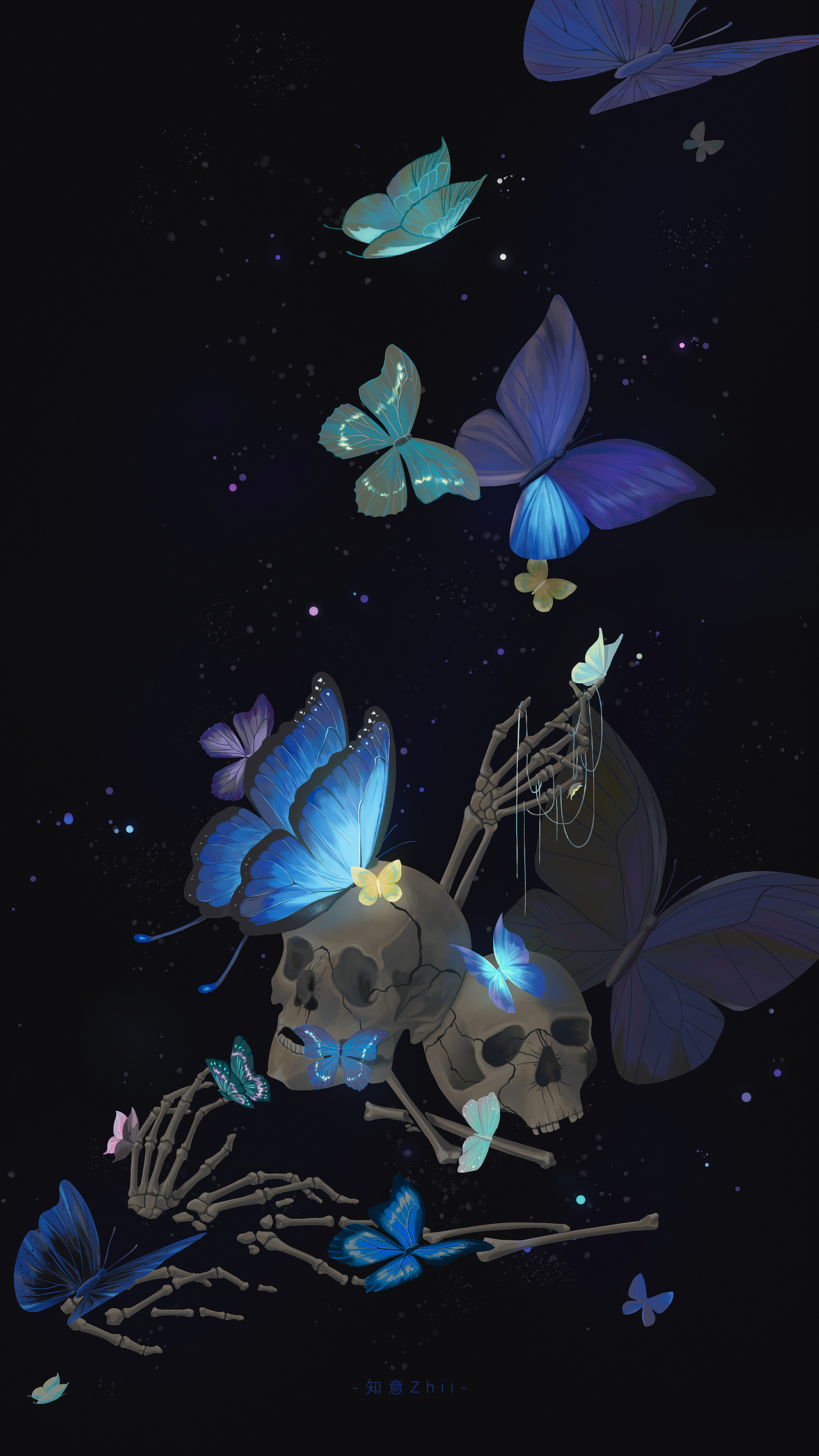 《破茧》（图ZMzQ4MDYzNTYw） - 艺术插画 - 站酷设计师知意Zhii原创素材 - 站酷ZCOOL