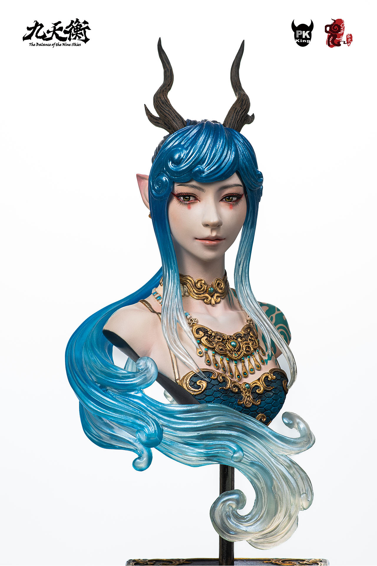 九天衡系列作品 筋兜云&PKking 东宫青龙 龙女 胸像