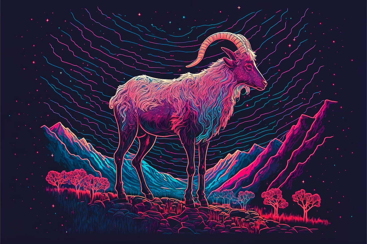 彩色线条十三生肖