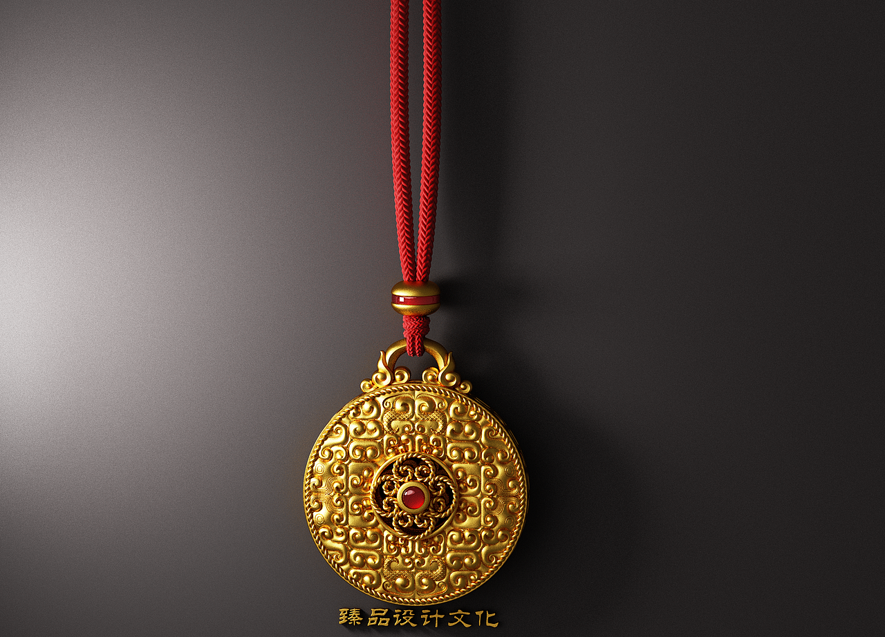 古法金设计建模渲染---每日一图(2)