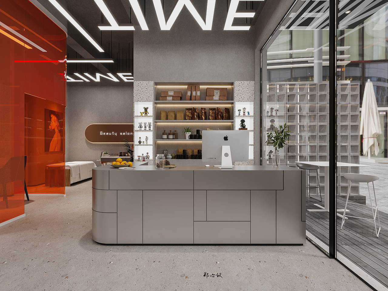 理发店设计（图ZMjgwMDYwNzcy） - 商业空间设计 - 站酷设计师心仪18919699883原创素材 - 站酷ZCOOL