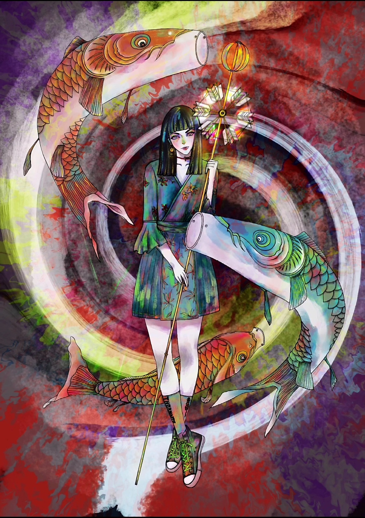 《鱼旗》|插画|创作习作|鱼丧丧 - 原创作品 - 站酷 (zcool)