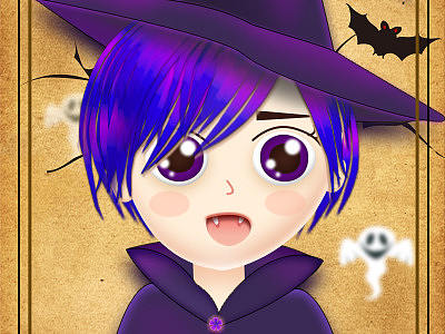 万圣节女巫卡牌