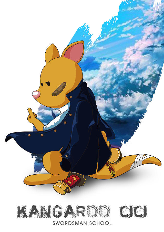 【袋鼠CICI】系列形象（图ZMjkzNzk2NTI=） - 单幅漫画 - 站酷设计师凳子传说原创素材 - 站酷ZCOOL