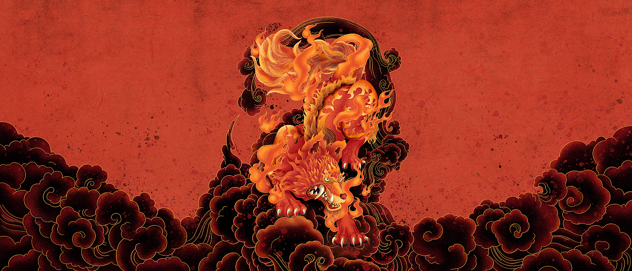 天狗贺岁|平面|海报|还是红叶 - 原创作品 - 站酷 (zcool)