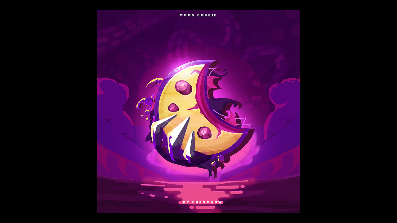 《月亮曲奇》游戏标志设计（图ZMjAwNjA2MjEy） - Logo - 站酷设计师匣子白原创素材 - 站酷ZCOOL