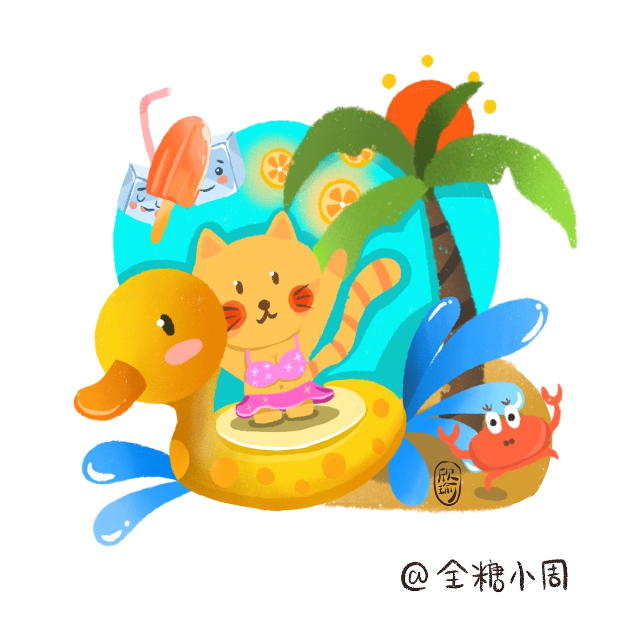 《听海浪的声音》（图ZMjk4NDc1MjIw） - 儿童插画 - 站酷设计师Z369902124原创素材 - 站酷ZCOOL