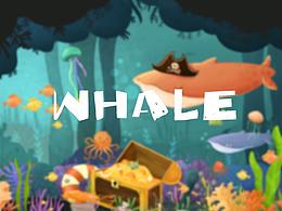 whale-海底世界儿童插画