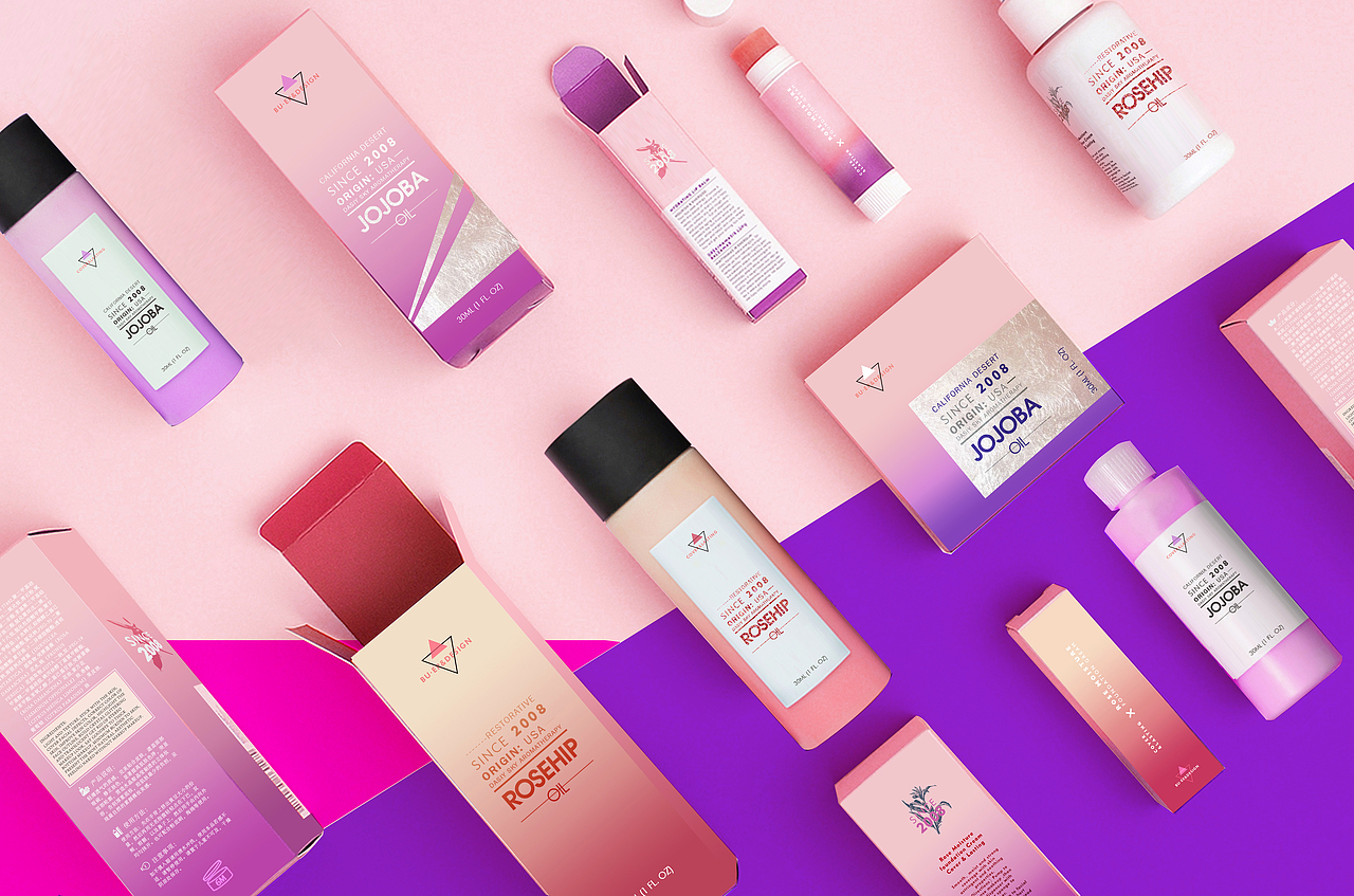 不二手造原创设计IN THE SUMMER·化妆品系列（图ZNTUzMjg4NTI=） - 包装 - 站酷设计师不二手造原创素材 - 站酷ZCOOL