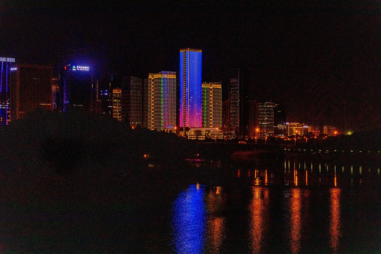 义乌城市夜景|摄影|风光|虞文彬 - 原创作品 - 站酷 (ZCOOL)
