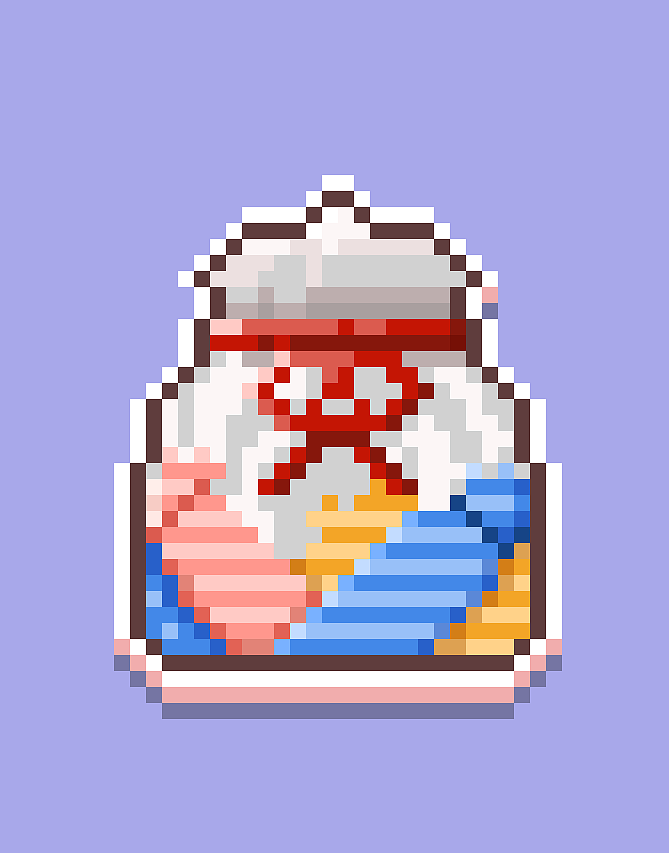 圣诞节像素风海报图标