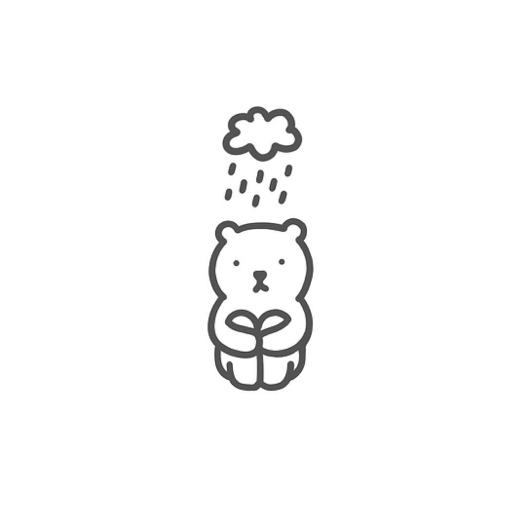 小动物卡通简笔画丨心情手帐日记素材-不开心系列_猫汤lmt-站酷ZCOOL
