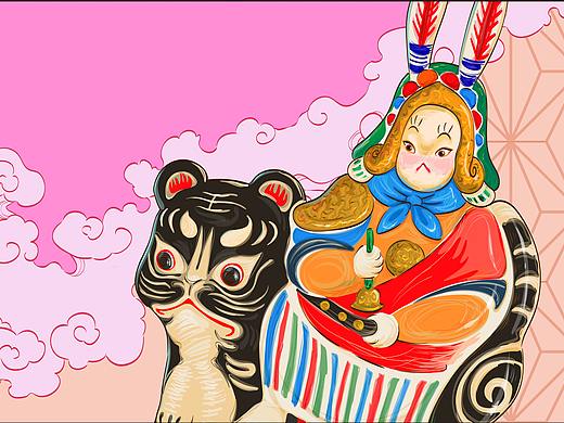 老北京卡通插图 