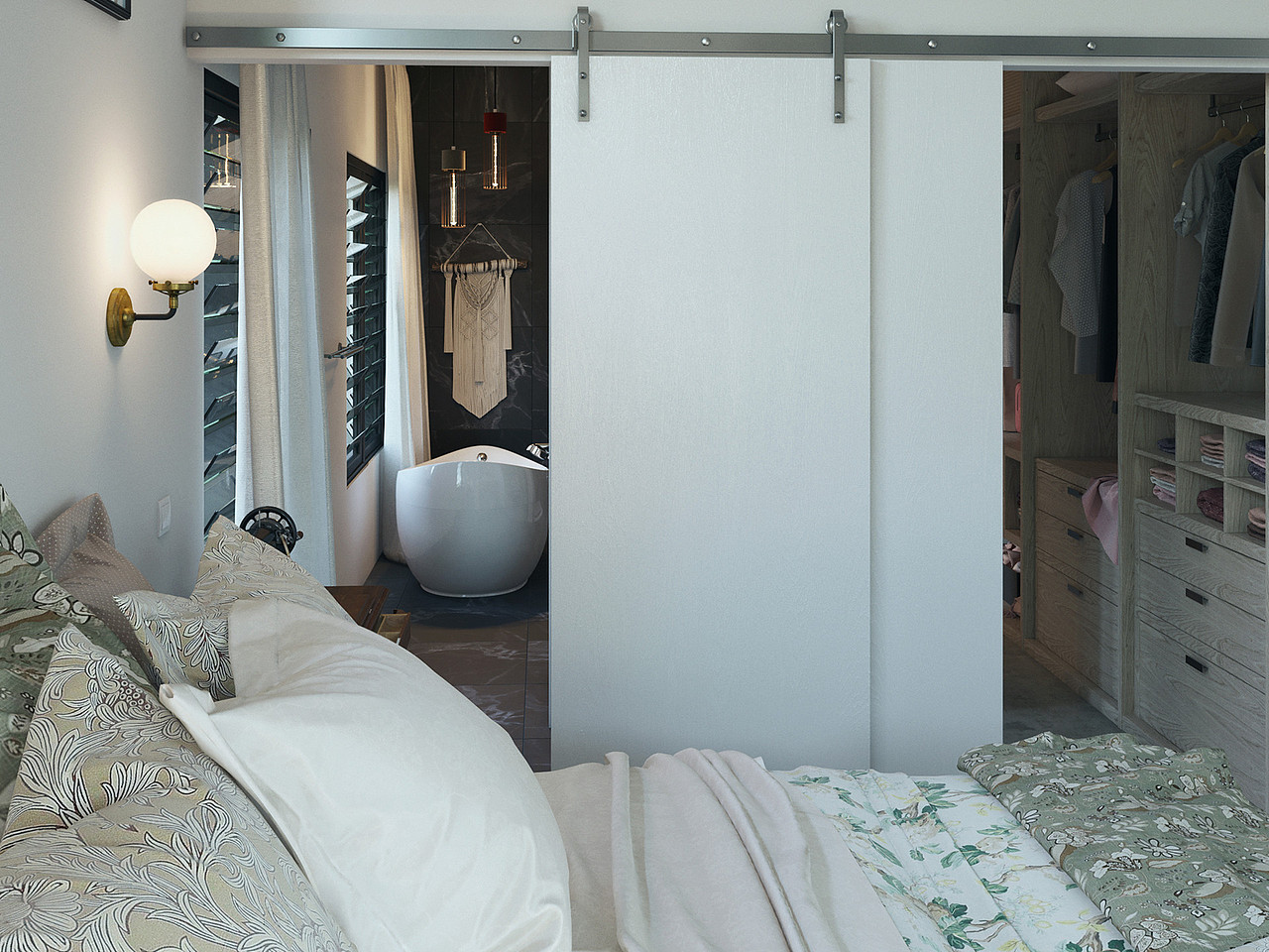 Pavilion house (exterior/interior) visualization