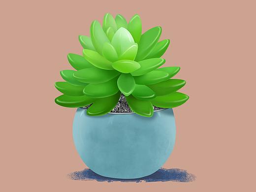 植物（个人主页-ZNDU2ODQ1NzY=） - 创作习作 - 站酷设计师满满都原创素材 - 站酷ZCOOL