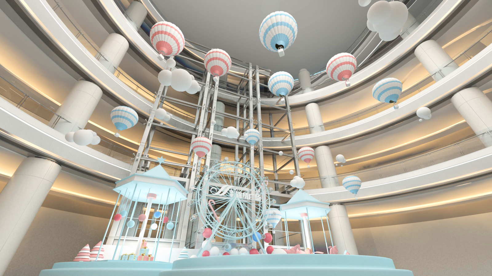 华宇景秀中庭美陈