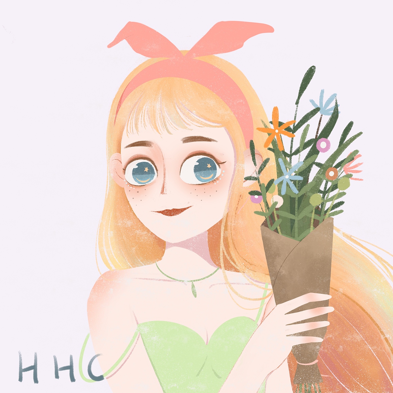 三月少女头像合集（图ZMjAxNjgyNjA4） - 商业插画 - 站酷设计师黄花菜凉了半截原创素材 - 站酷ZCOOL