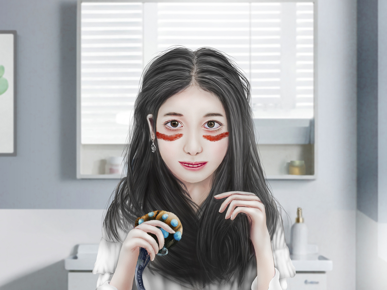 "为了你，我愿意给你我的心"____阿丽塔（图ZMTUwNTM5MTky） - 商业插画 - 站酷设计师Mmale原创素材 - 站酷ZCOOL